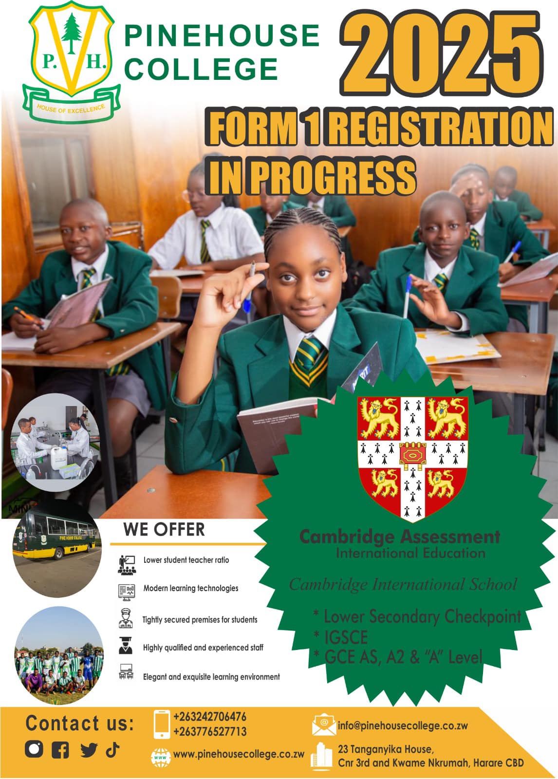 Enroll Now For 2025 At PineHouse College - House Of Excellence